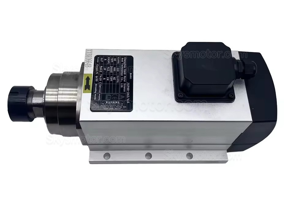 空冷式CNCスピンドルモーター GDZ120x103-4.5 220V/380V 4.5kW 18000RPM/24000RPM ER32コレット 400Hz